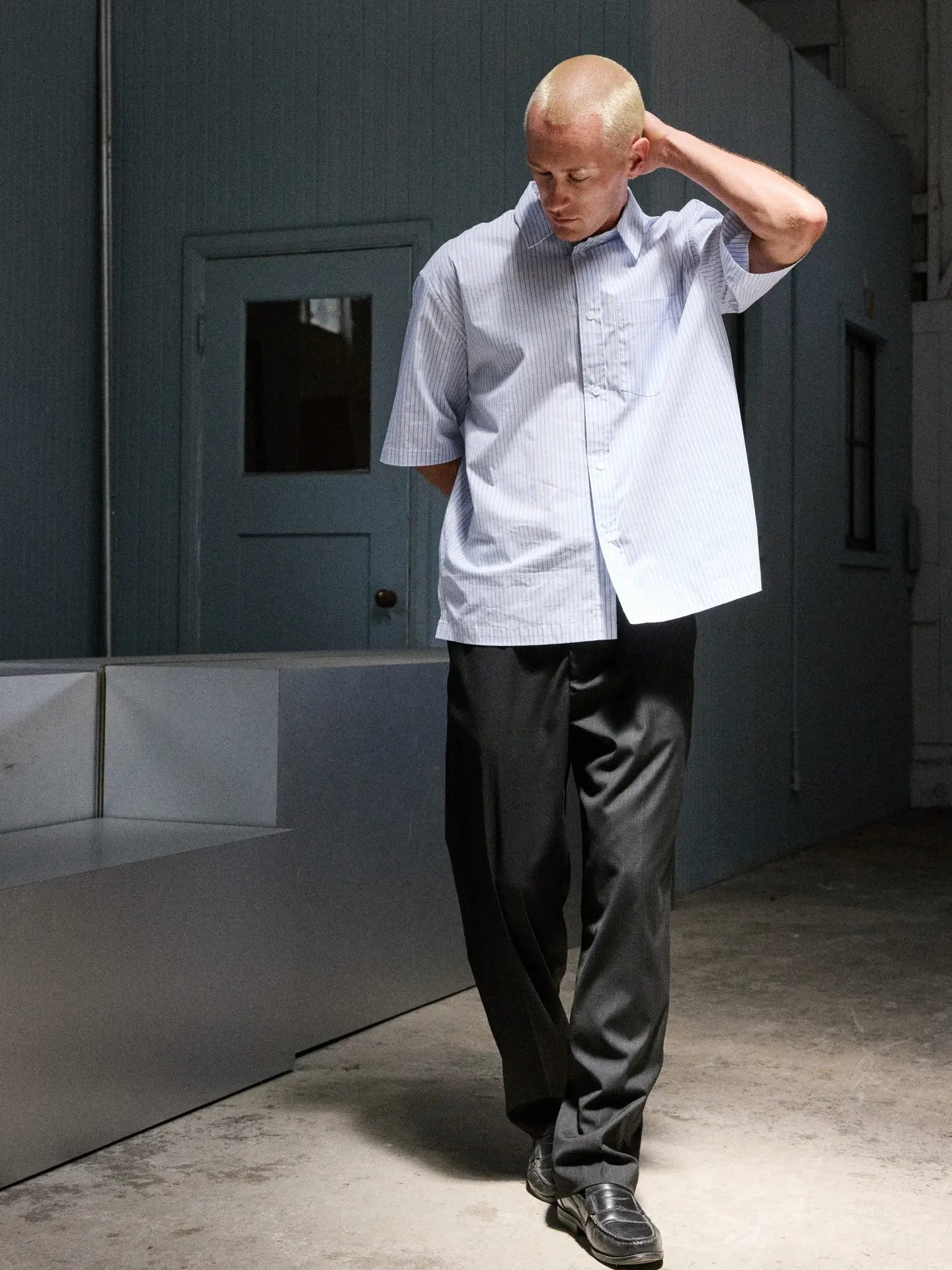 Hemd Common Market Paul Stripe blue