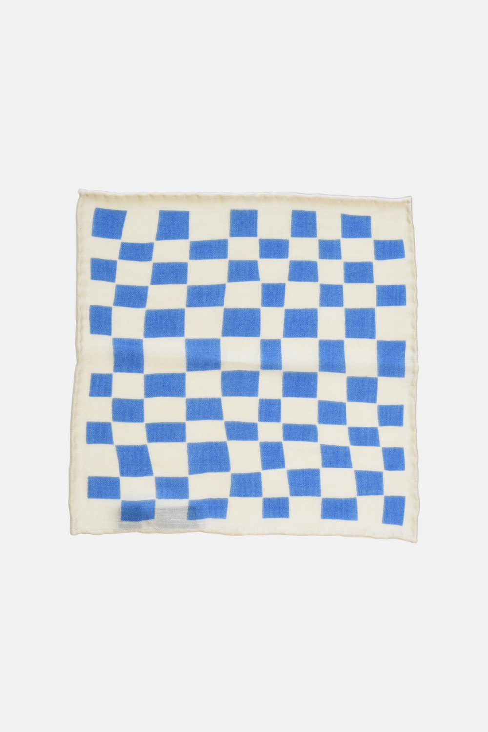 Scarf Curated Basics Checkered blue