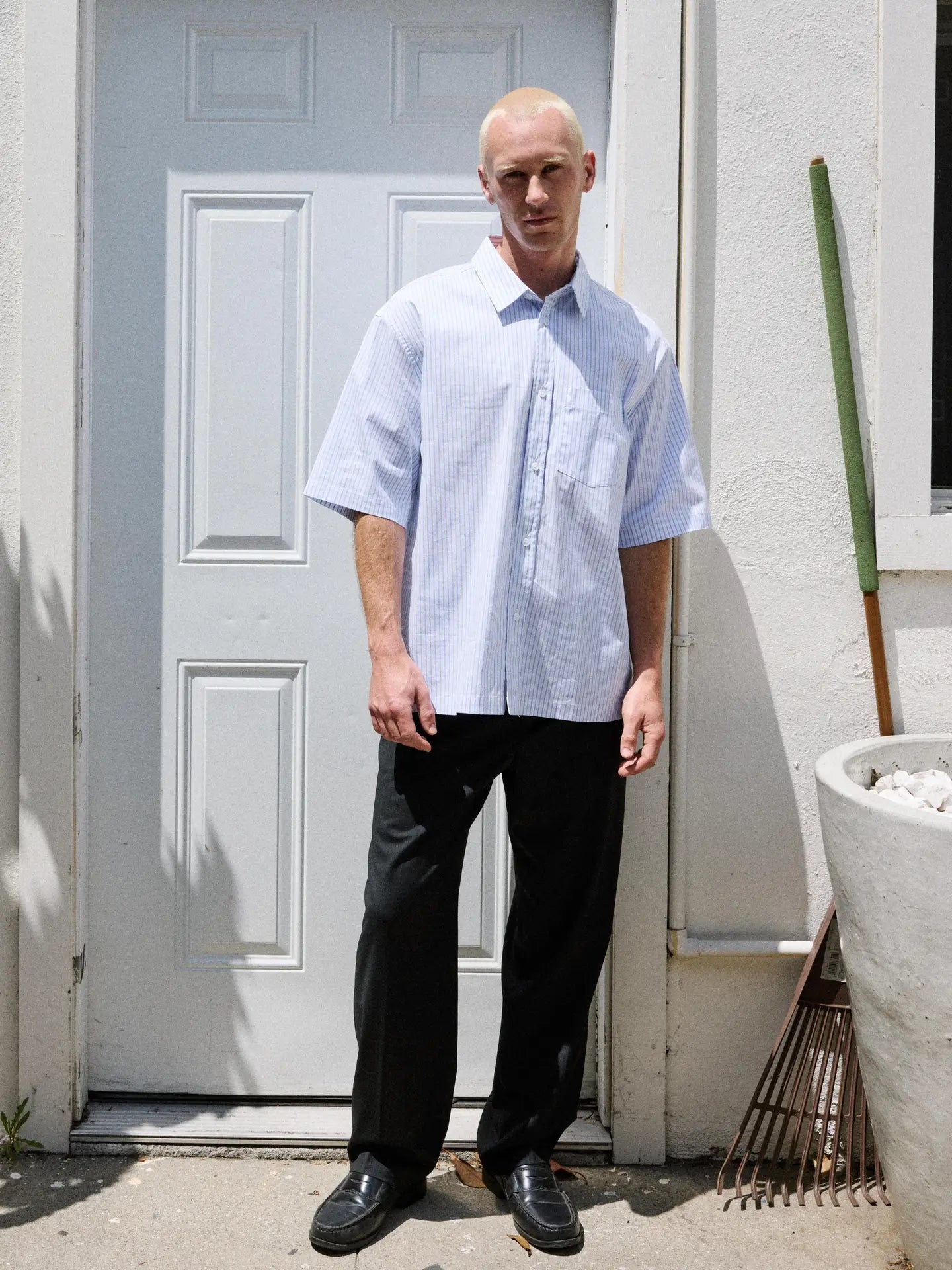 Hemd Common Market Paul Stripe blue