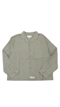 Hemd Millyards Heavy Cropped Seersucker sage green