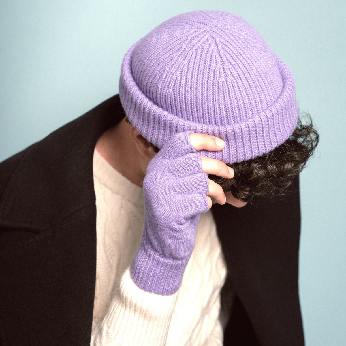 Mütze Klue Wool lilac