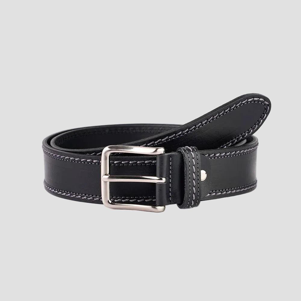 Gürtel Valtico Handstitched black