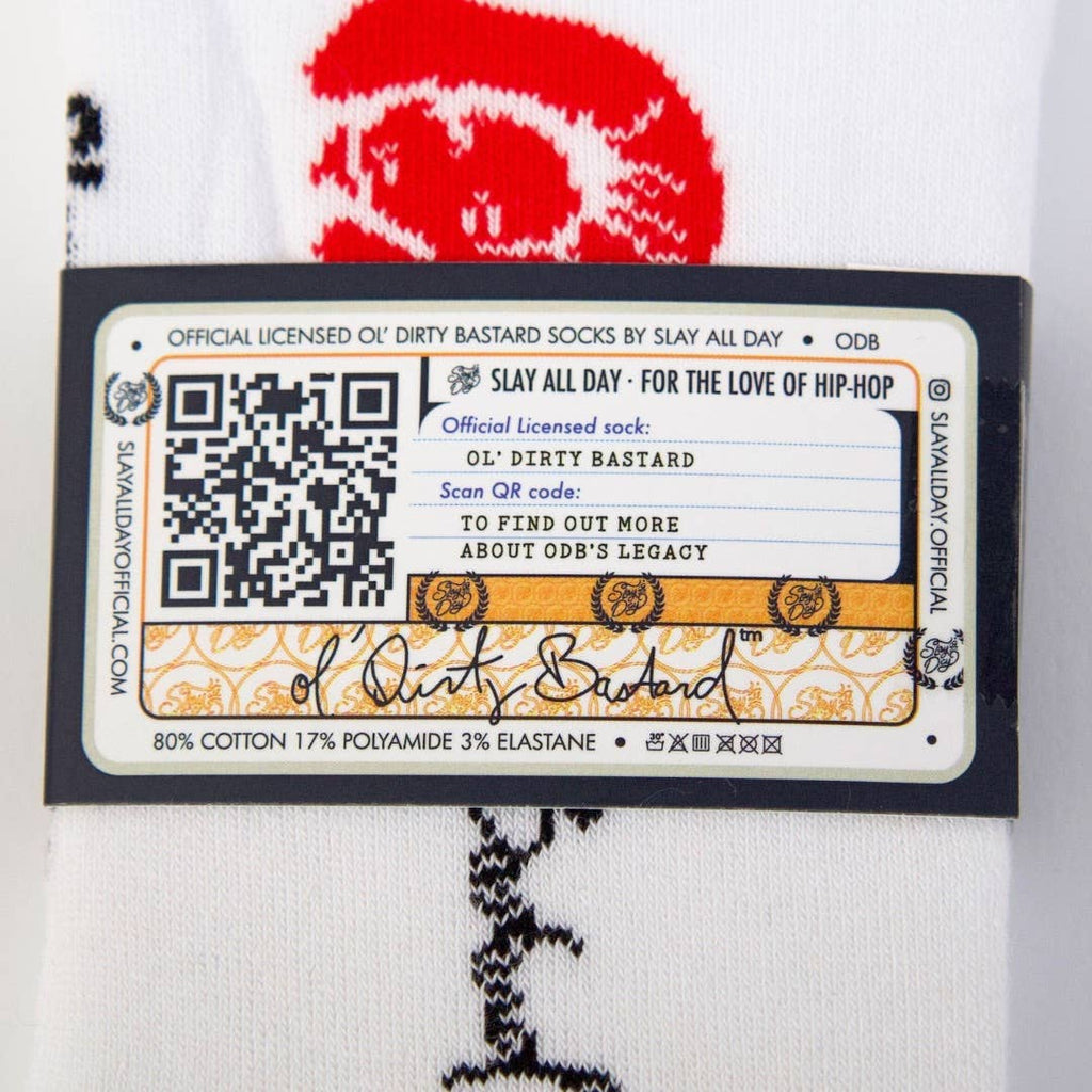 Socken Supa Dupa Goods Ol' Dirty Bastard white