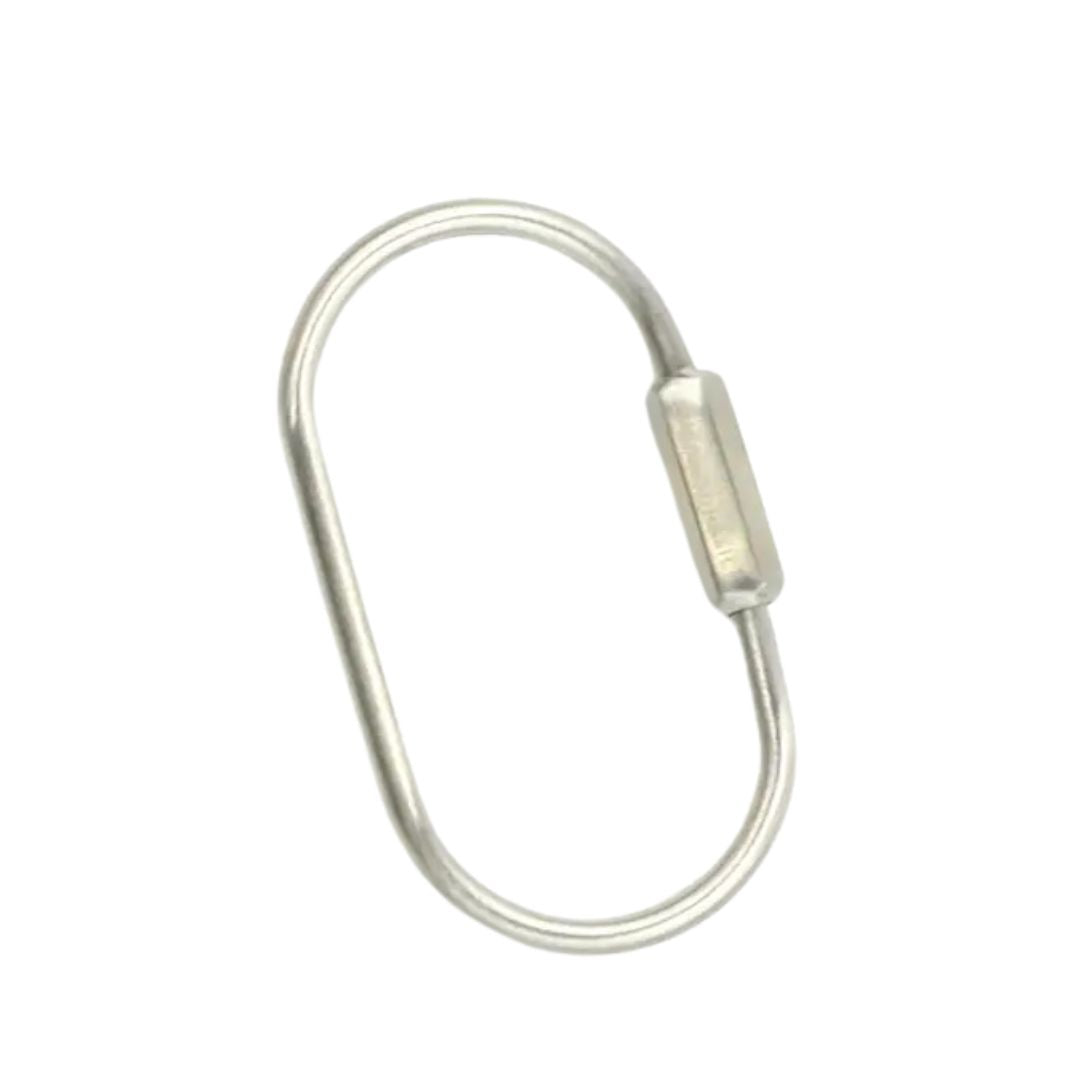 Schlüsselanhänger Curated Basics O-Shape silver