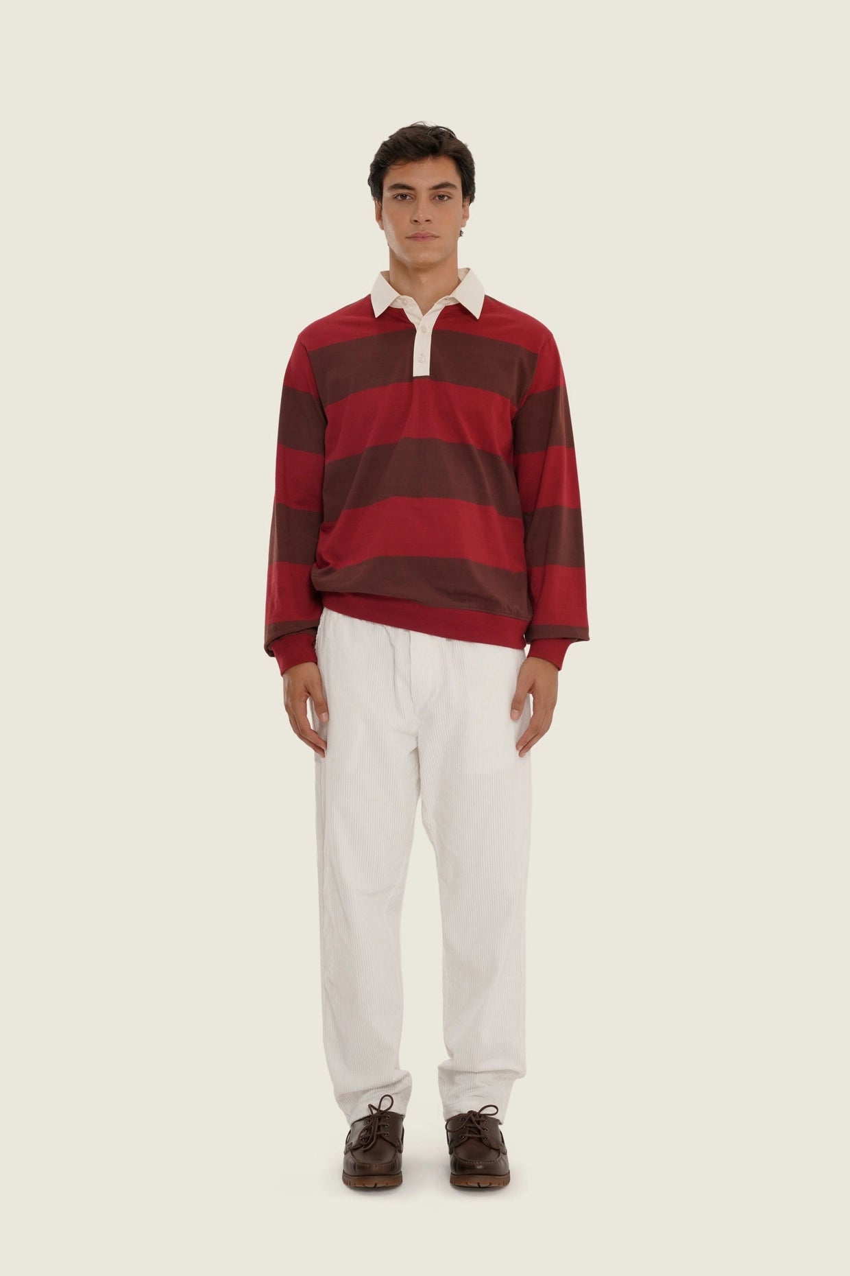 Poloshirt Imago Portugal Stripe red