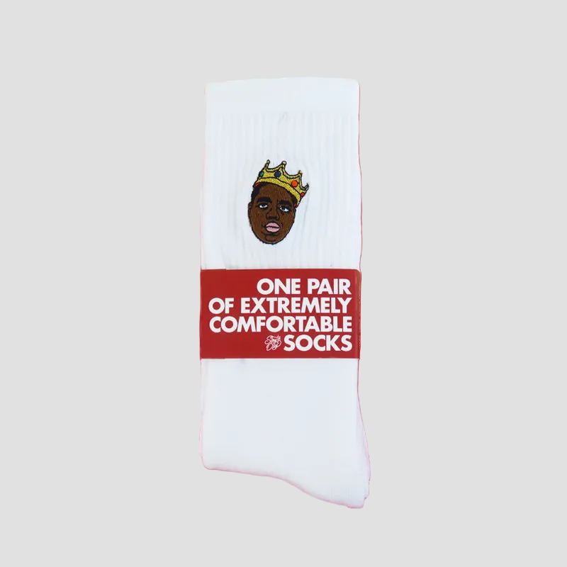 Socken Supa Dupa Goods Biggie white