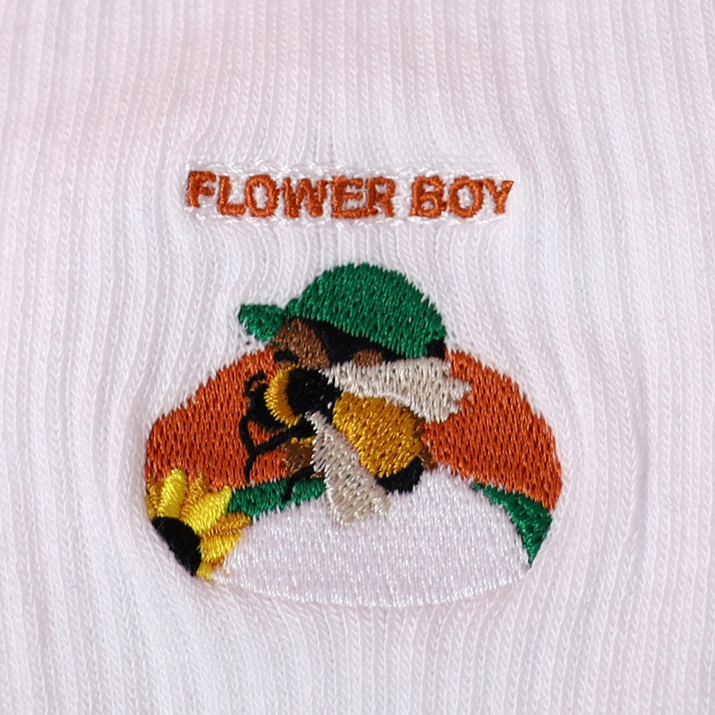 Socken Supa Dupa Goods Flower Boy white