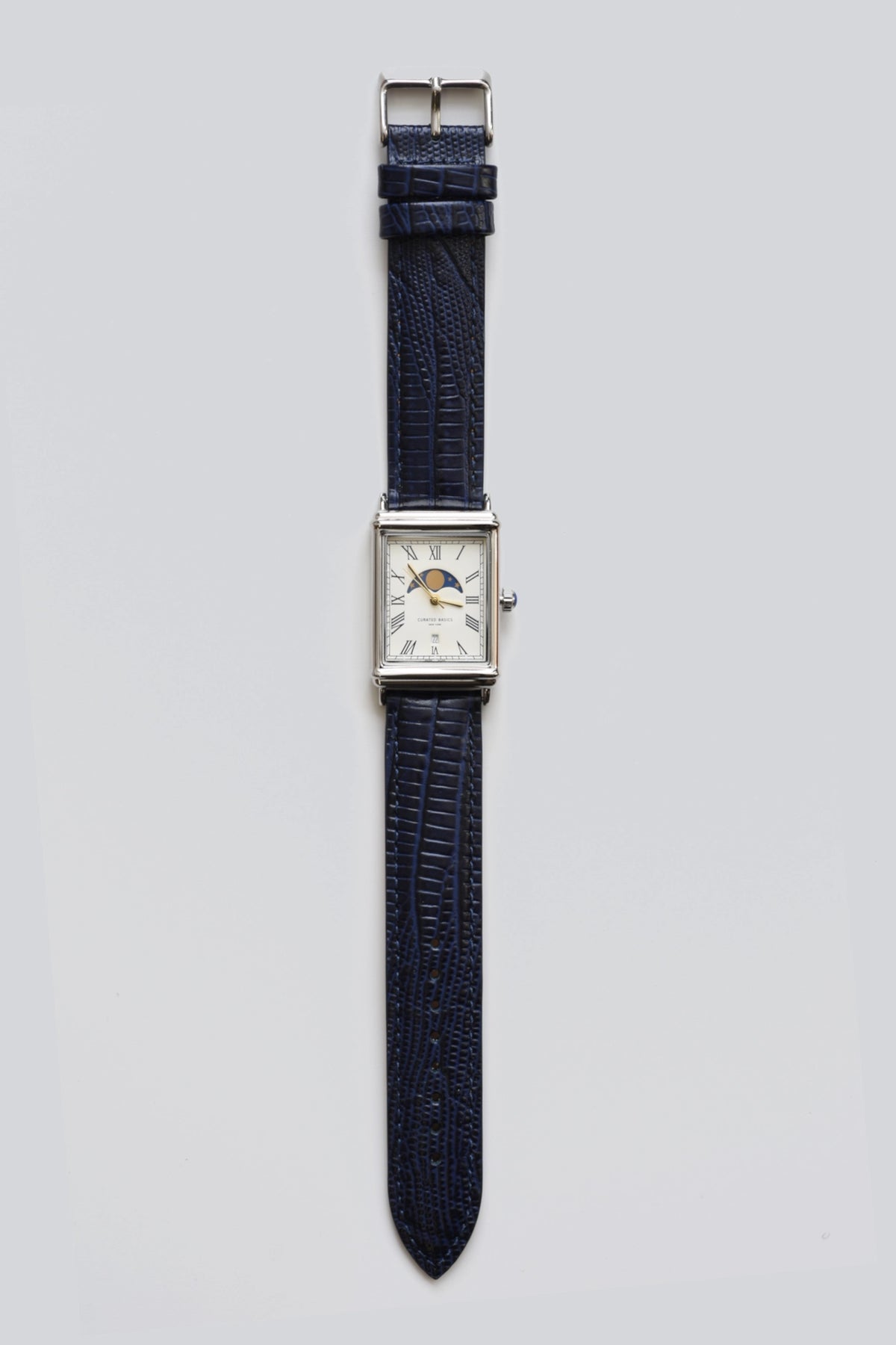 Uhr Curated Basics Moonphase dark blue