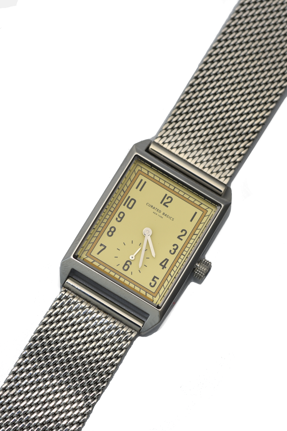 Uhr Curated Basics Square Leather black