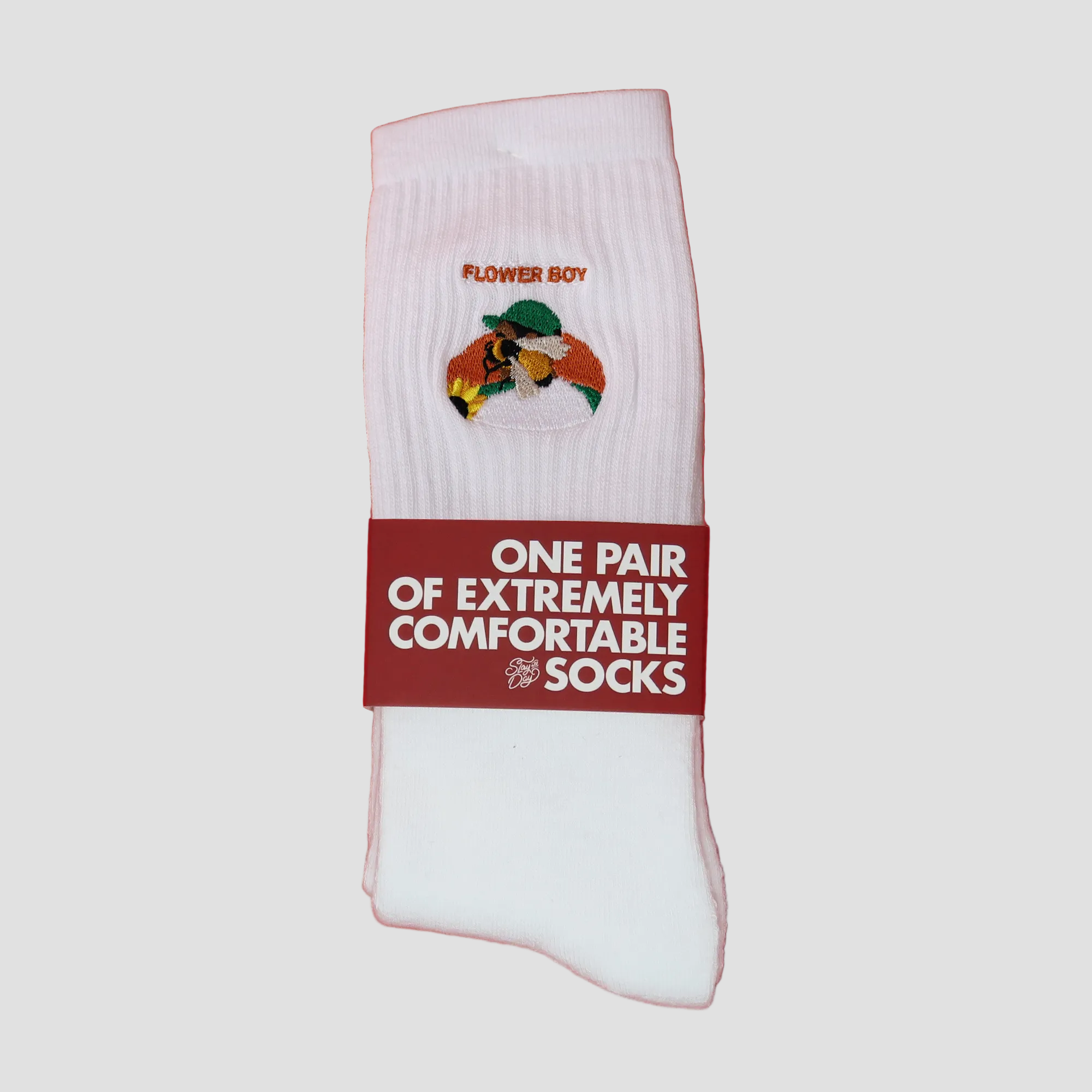 Socken Supa Dupa Goods Flower Boy white