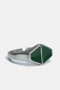 Ring Curated Basics Duo Triangle green