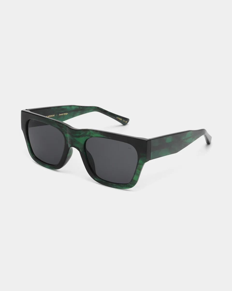 Sonnenbrille A. Kjærbede Agnes green marble transparent