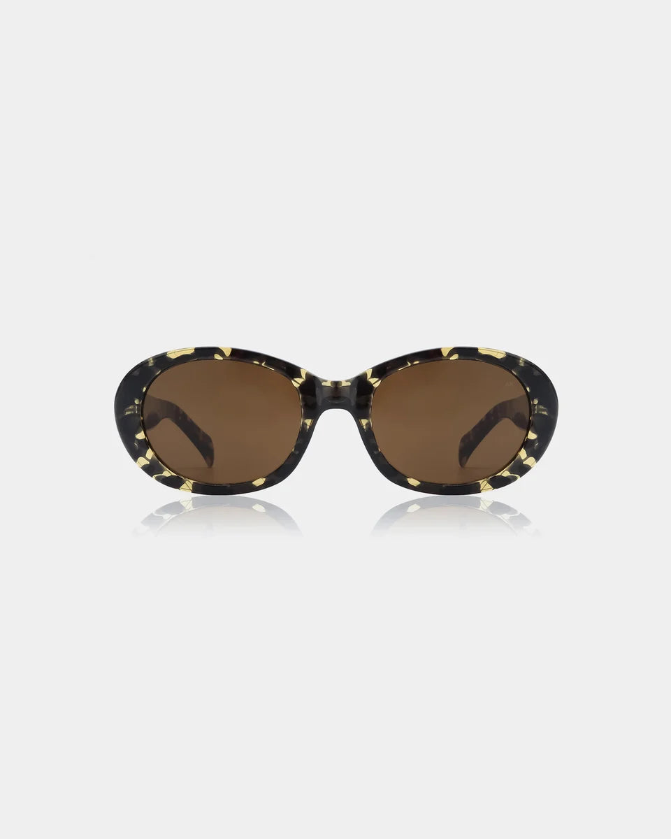 Sonnenbrille A. Kjærbede Anma black yellow tortoise
