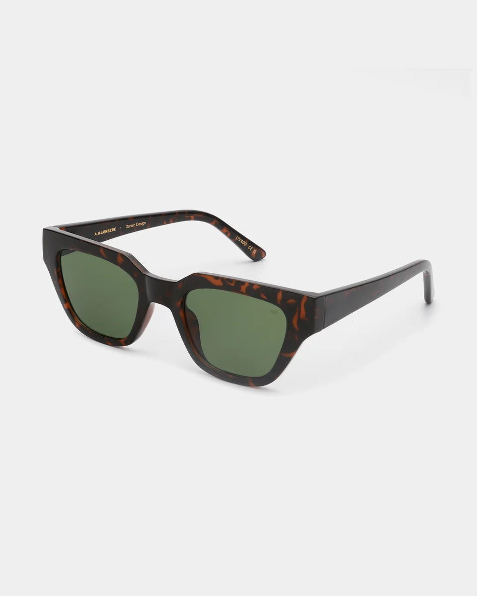 Sonnenbrille A. Kjærbede Kaws demi tortoise