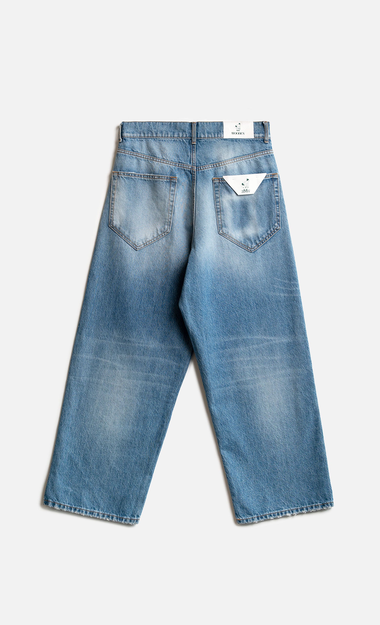 Jeans Woooden Big Big Japan sun bleach