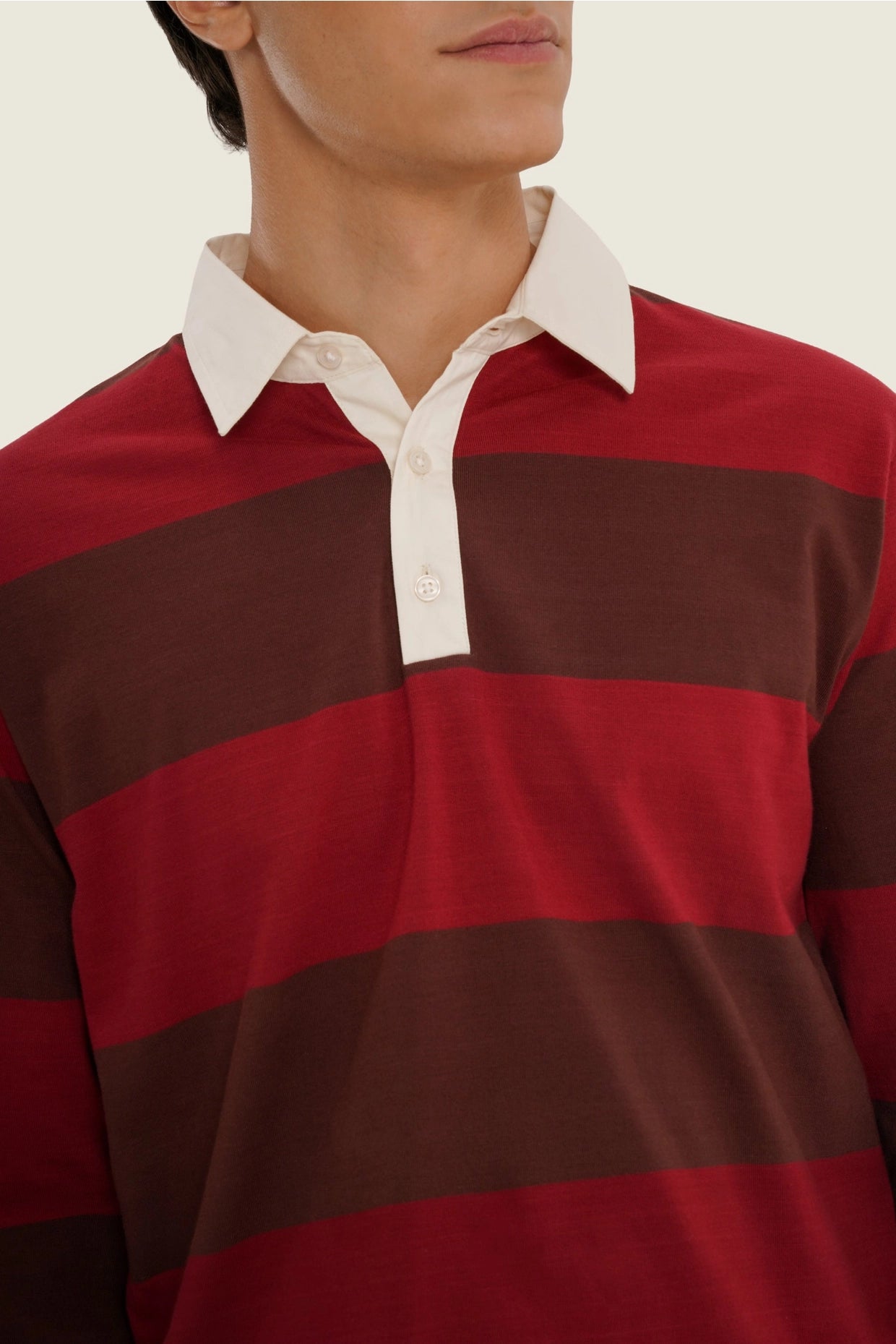Poloshirt Imago Portugal Stripe red