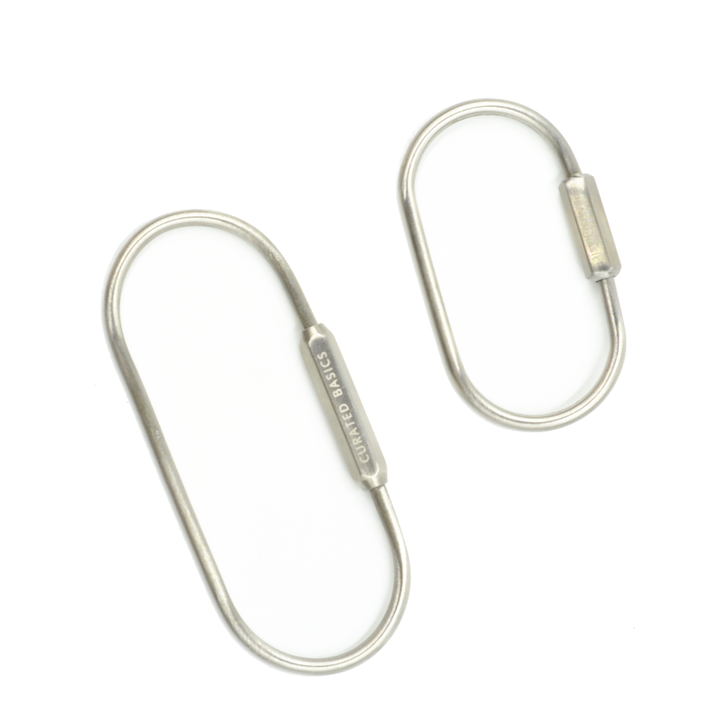 Keychain Curated Basics O-Shape Large silver