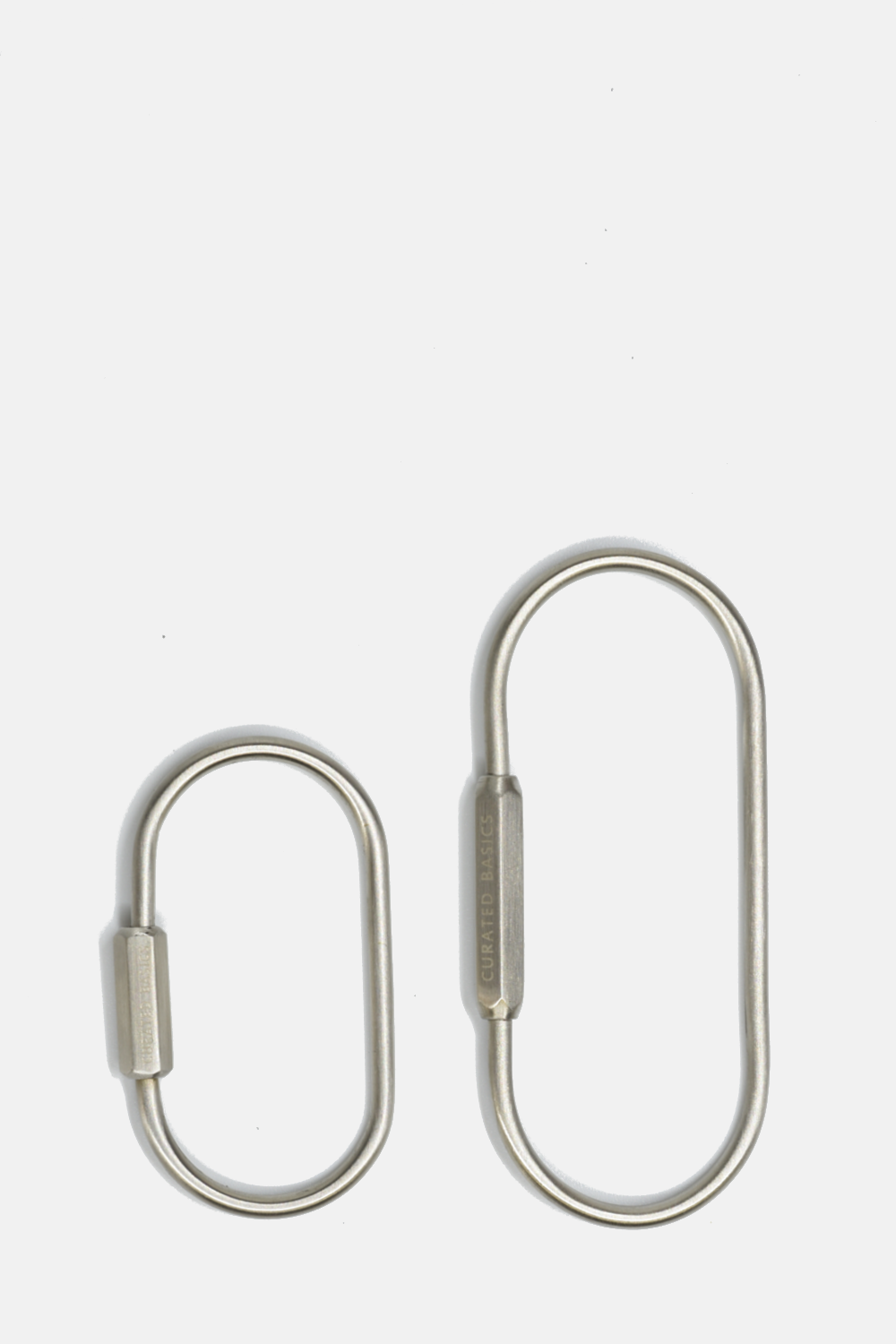 Keychain Curated Basics O-Shape Large silver