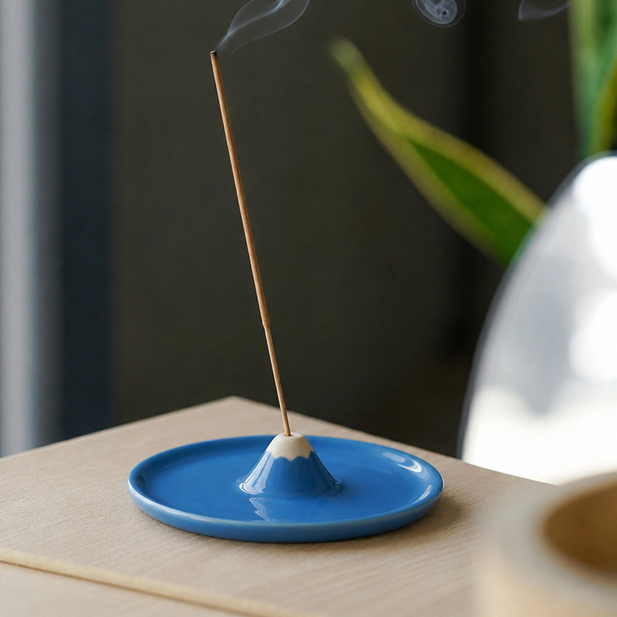 Incense Holder Helio Ferretti Mount Fuji blue