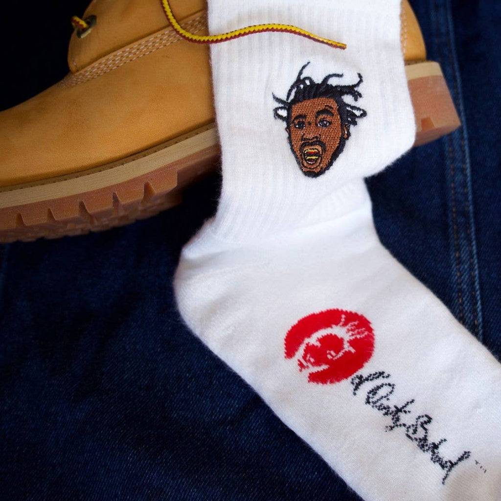 Socken Supa Dupa Goods Ol' Dirty Bastard white