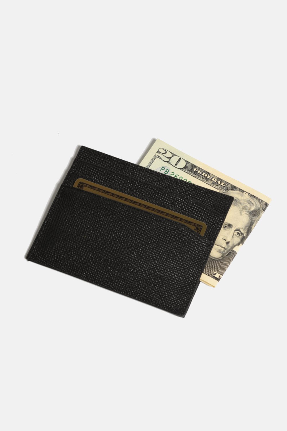 Cardholder Curated Basics Saffiano black