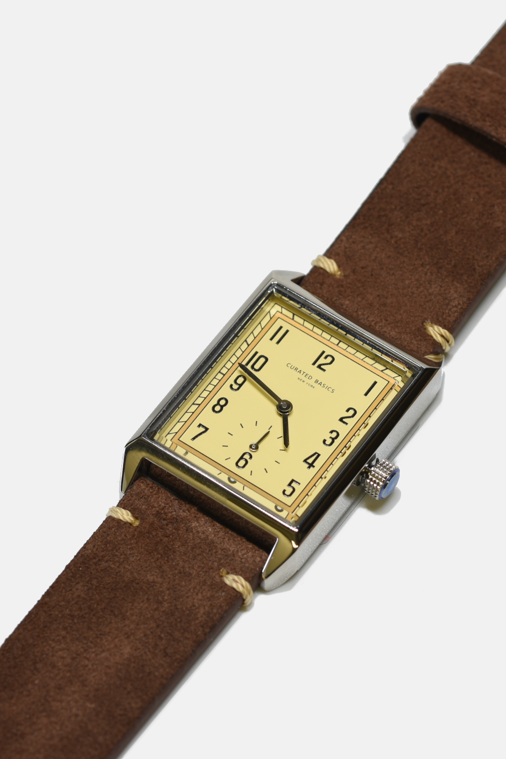 Uhr Curated Basics Square Leather black