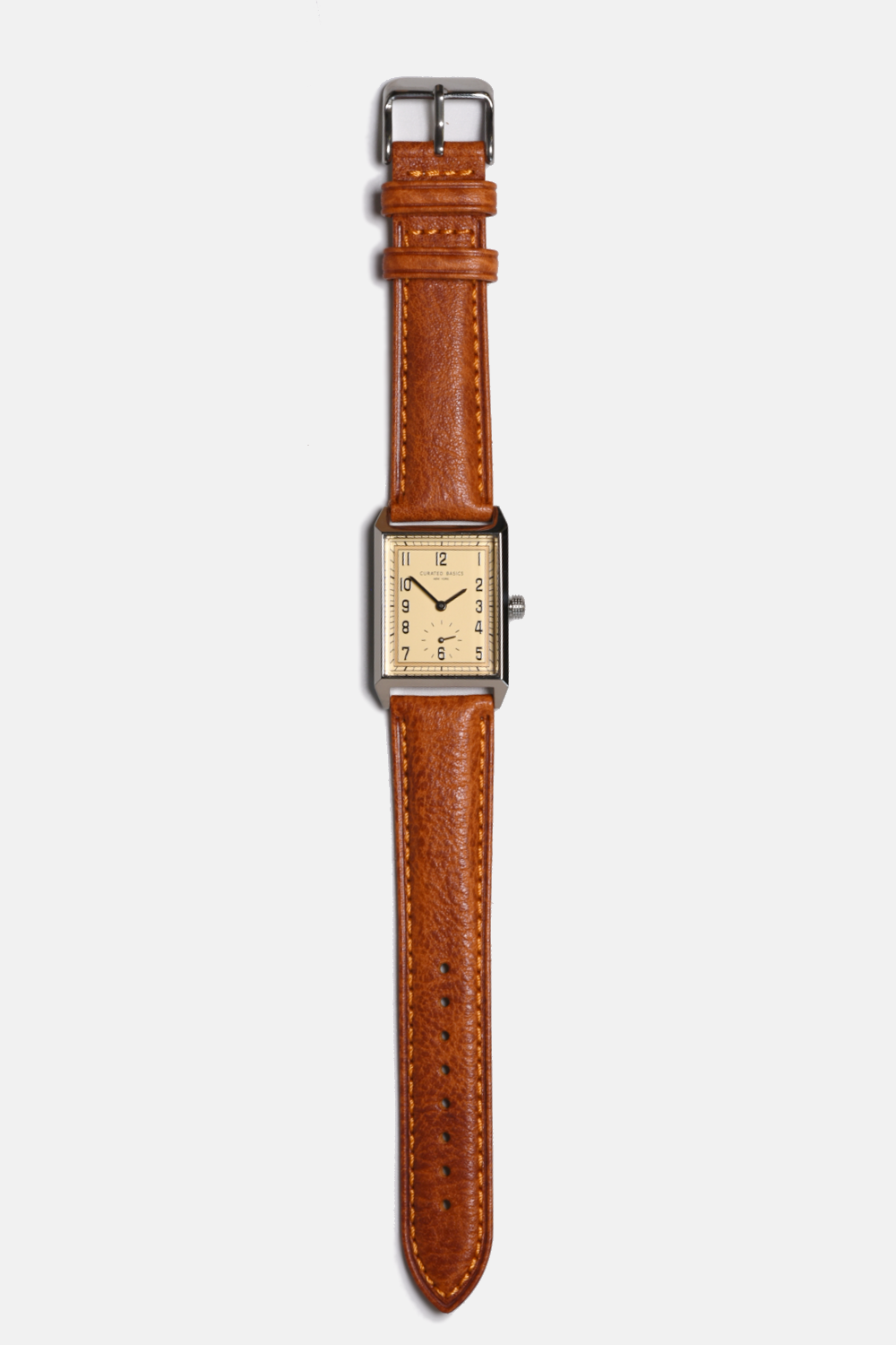Uhr Curated Basics Square Leather black