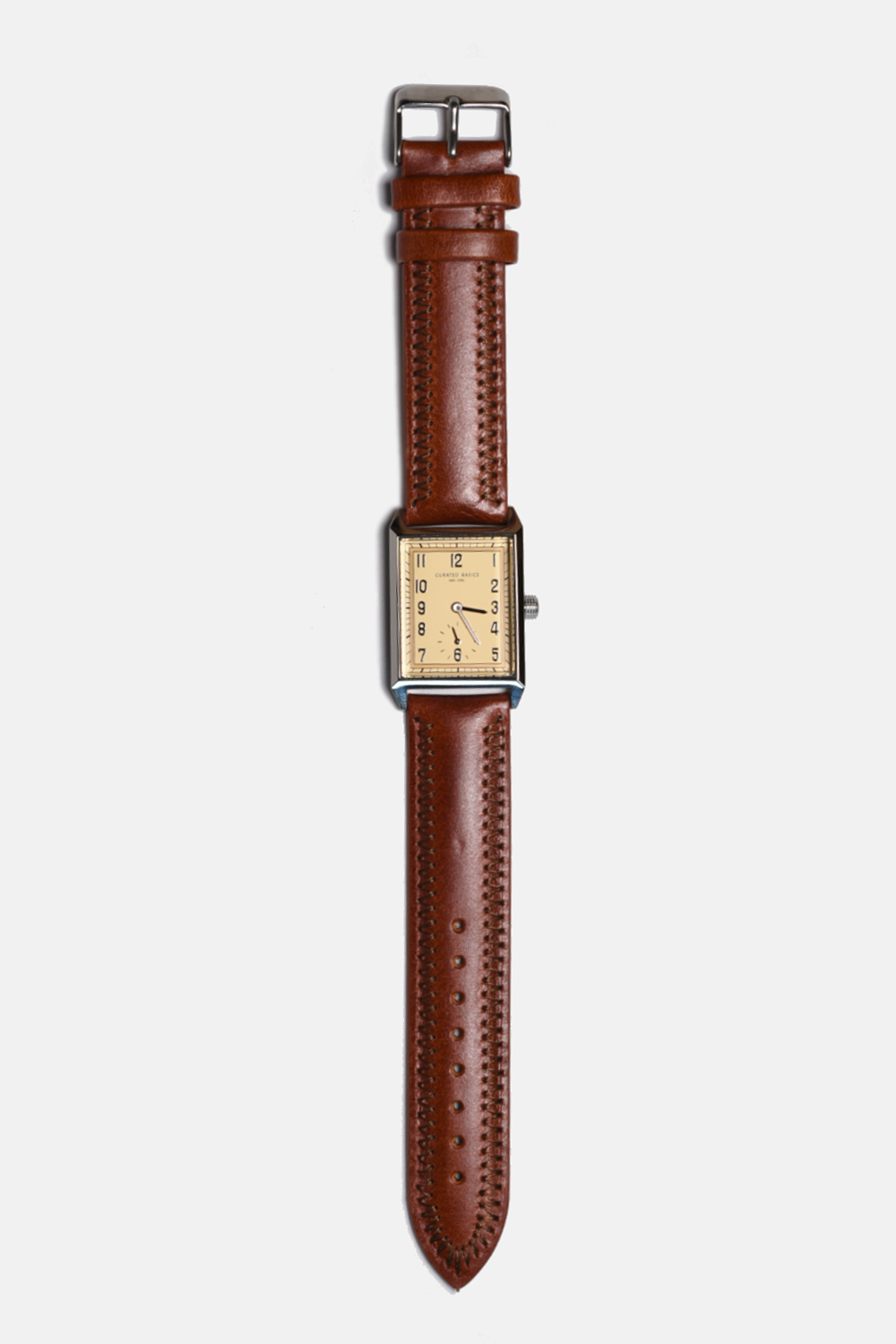 Uhr Curated Basics Square Leather black