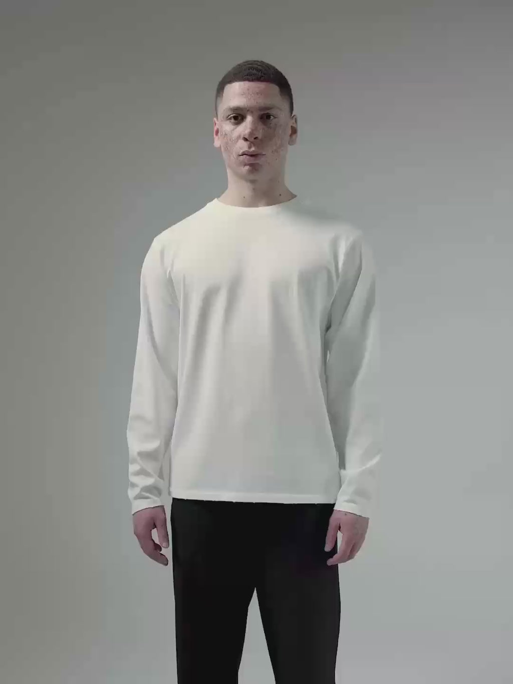 Longsleeve Vorgrace Heart Bones white