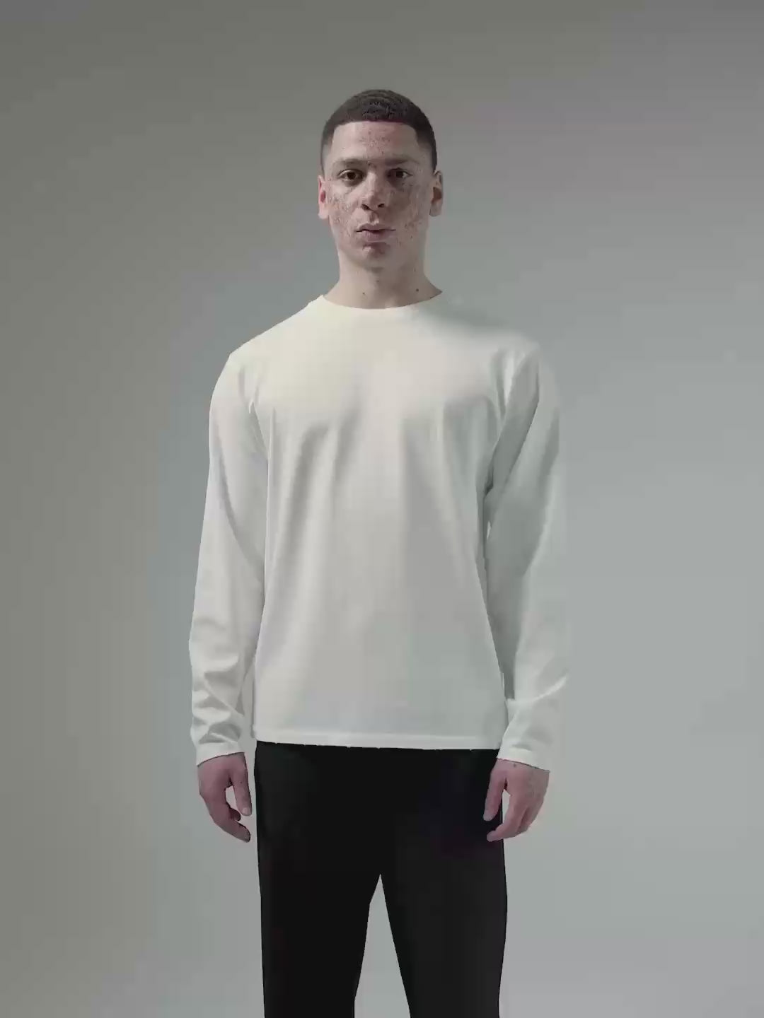 Longsleeve Vorgrace Heart Bones white