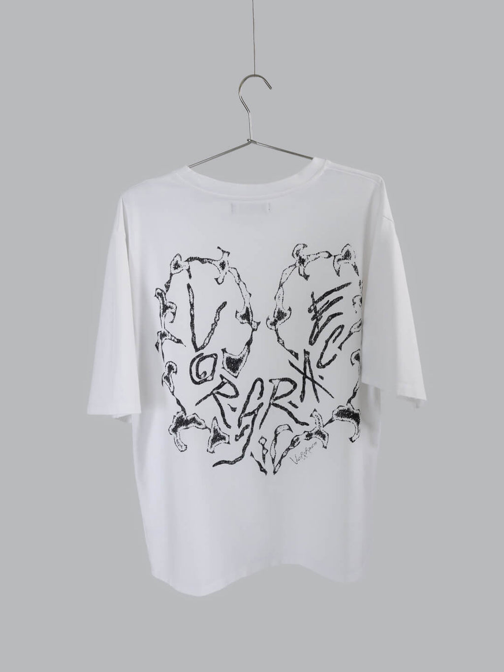T-Shirt Vorgrace Heart Bones white