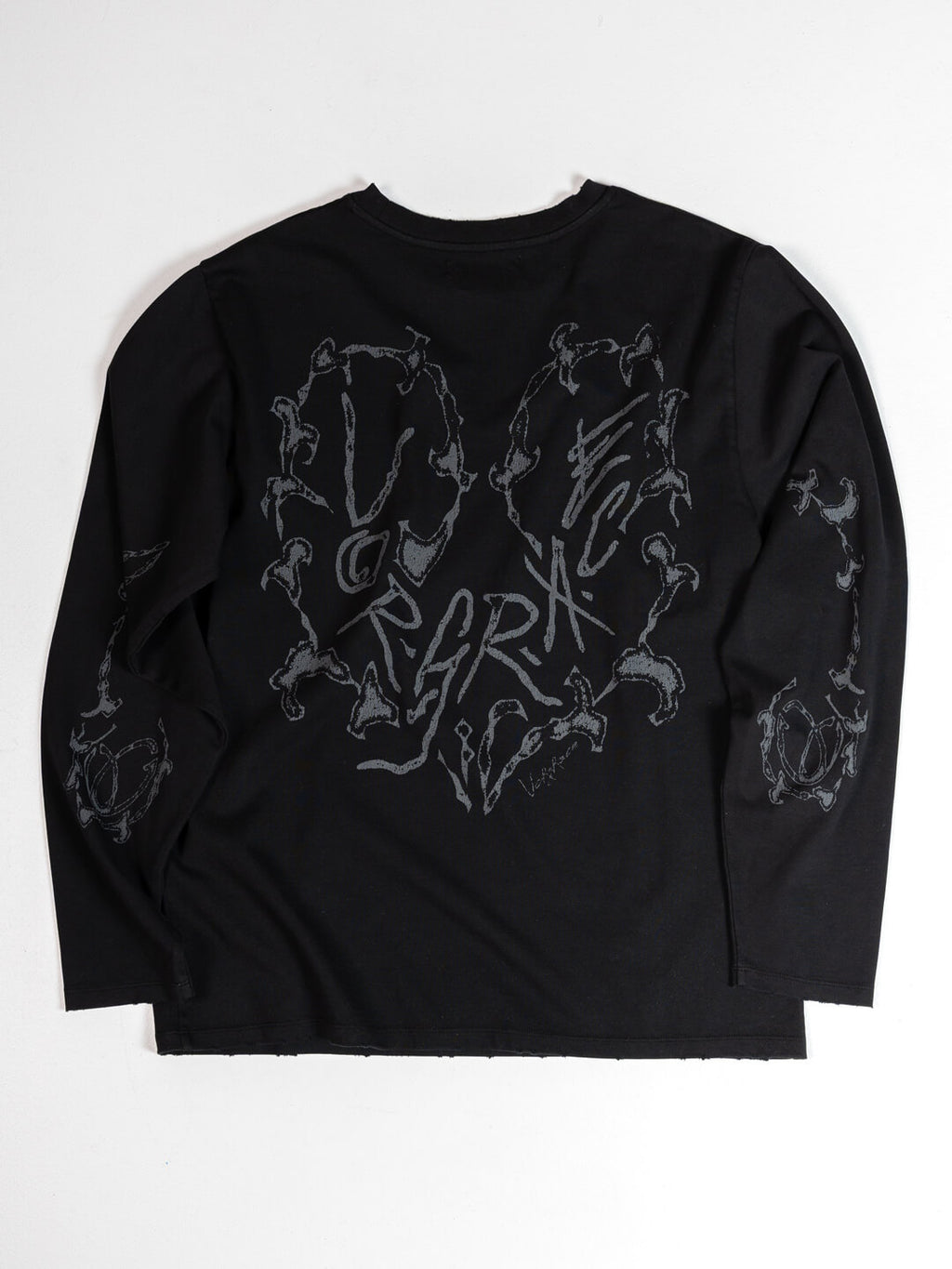 Longsleeve Vorgrace Heart Bones white