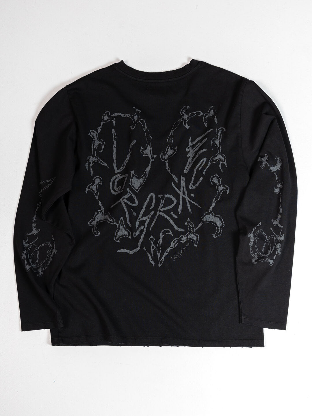 Longsleeve Vorgrace Heart Bones white
