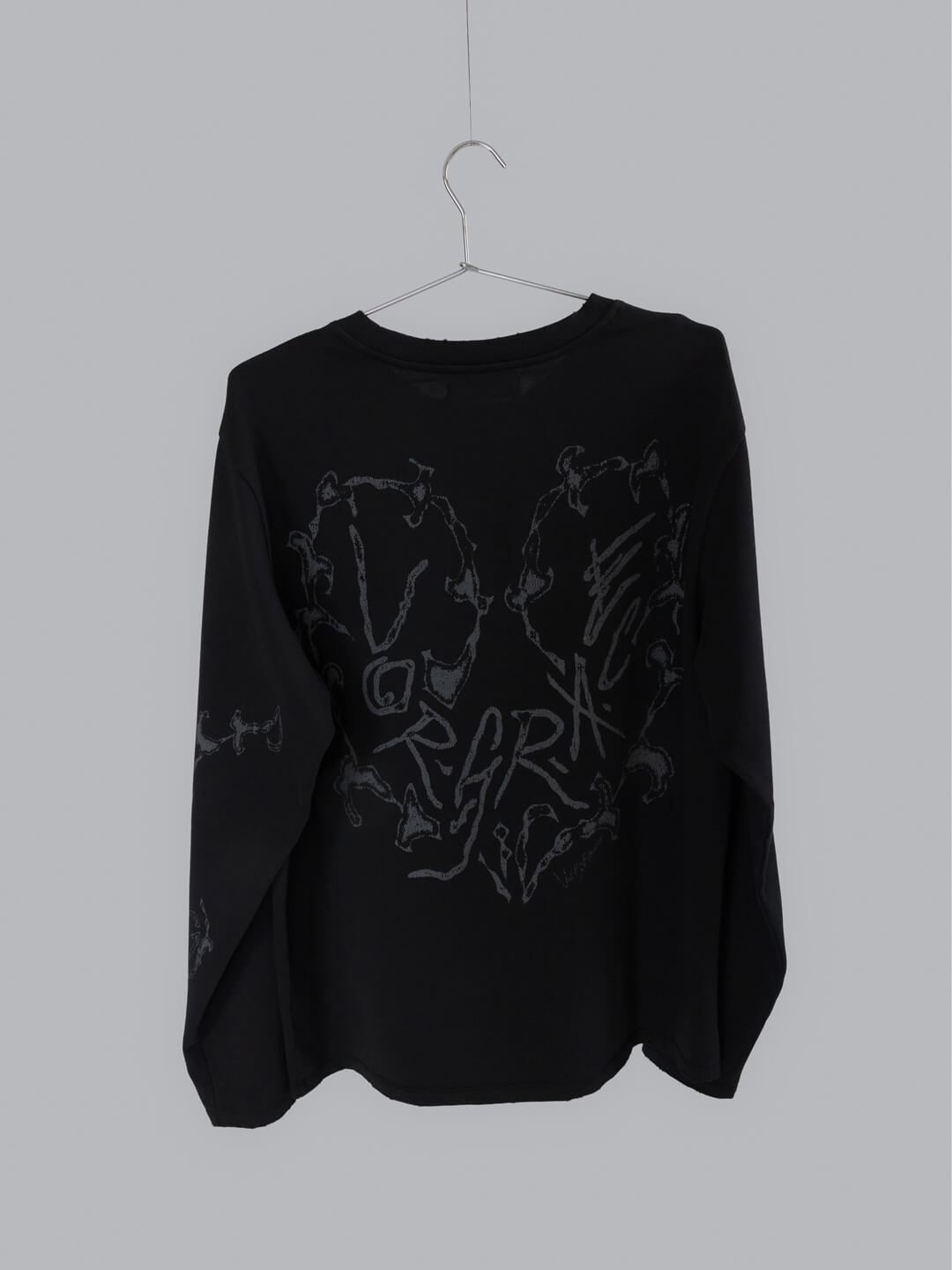 Longsleeve Vorgrace Heart Bones black