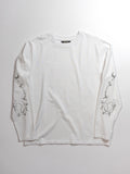Longsleeve Vorgrace Heart Bones white
