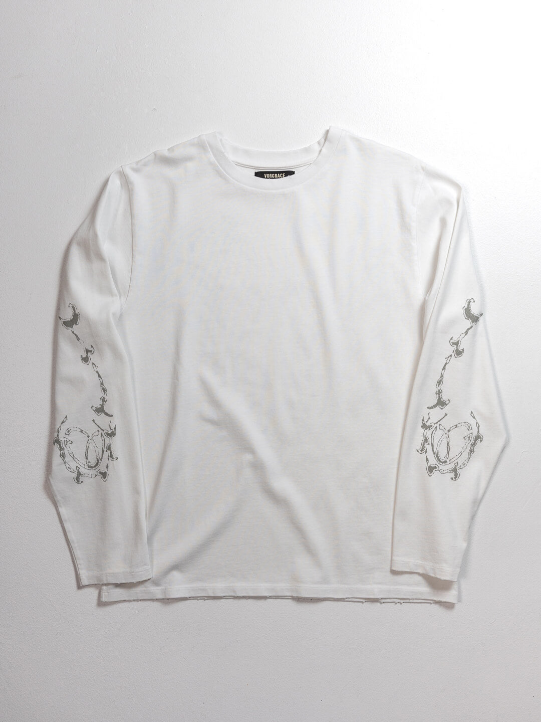 Longsleeve Vorgrace Heart Bones white